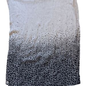Black and White Dotted Scarf